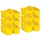 Teacher Created Resources Storage Bin, Plastic, Yellow, 6 PK 20912 - alternate 1